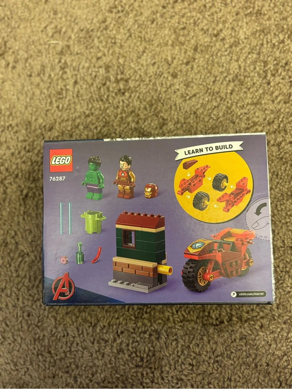 Lego Marvel Iron Man & Hulk Adventure Set - Red, Green, Brown